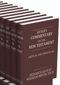 Icon of Meyer, Heinrich - Critical And Exegetical NT Cmt