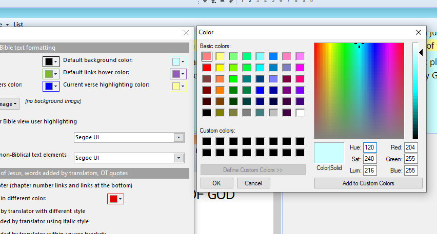 theword tutorial Bible view background basic colors2